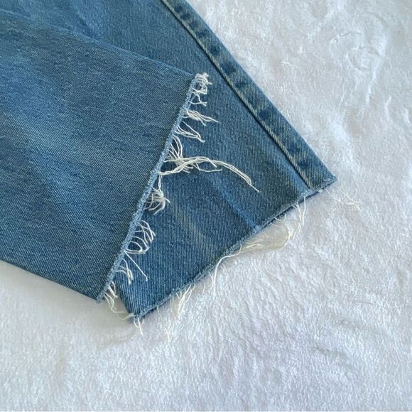RE/DONE ORIGINALS STOVE PIPE HIGH RISE BUTTON FRONT JEANS NWT - Picture 6 of 15